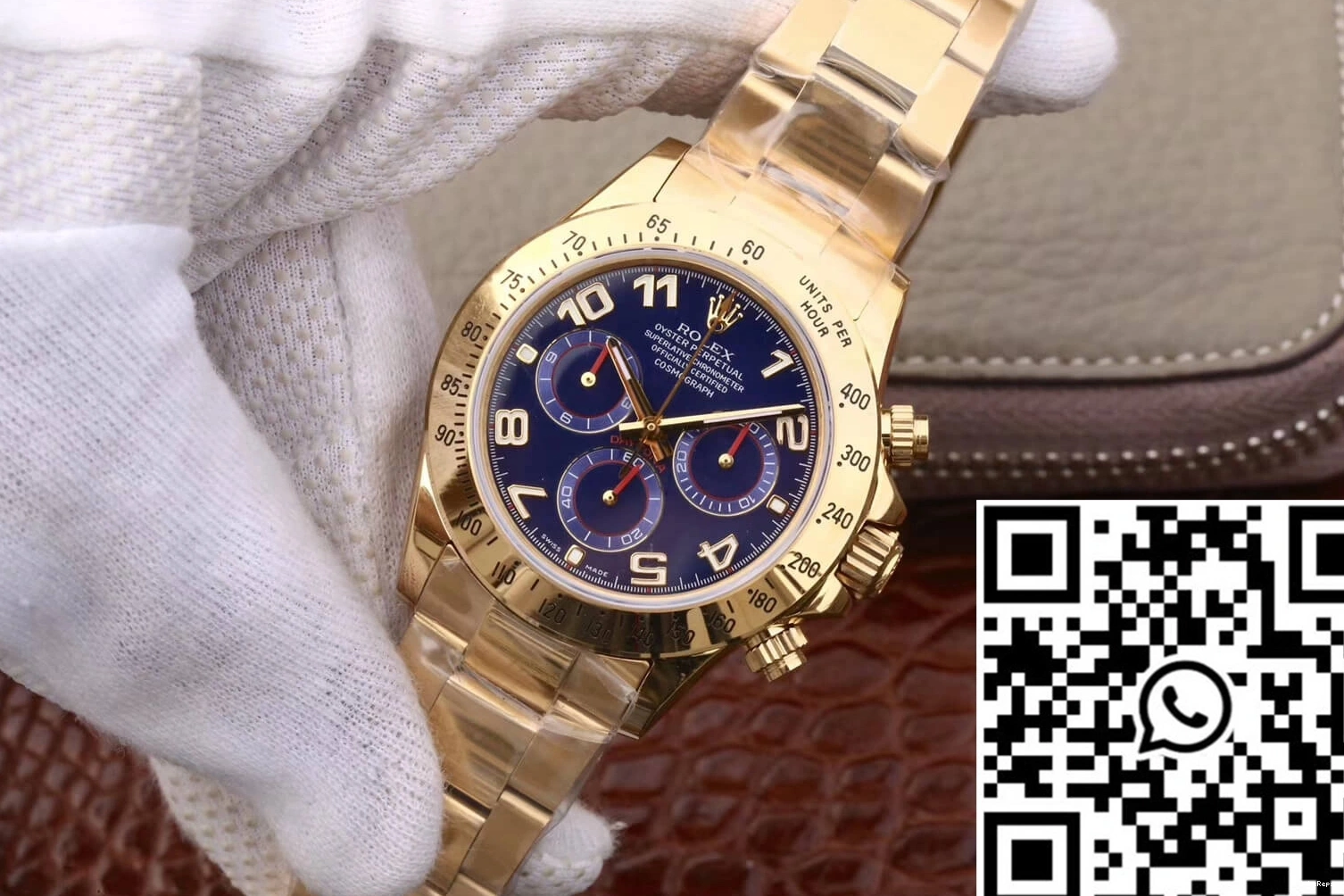 Factory Gold JH Dial Daytona 116528 Full Blue Rolex Cosmograph 0806